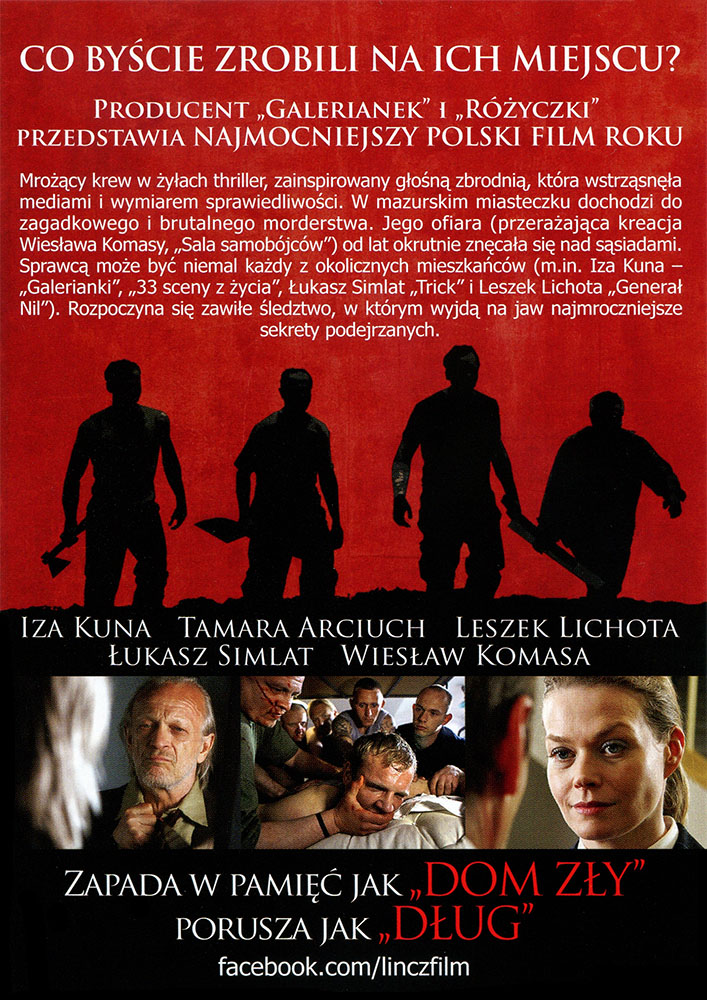 Ulotka filmu 'Lincz (tył)'