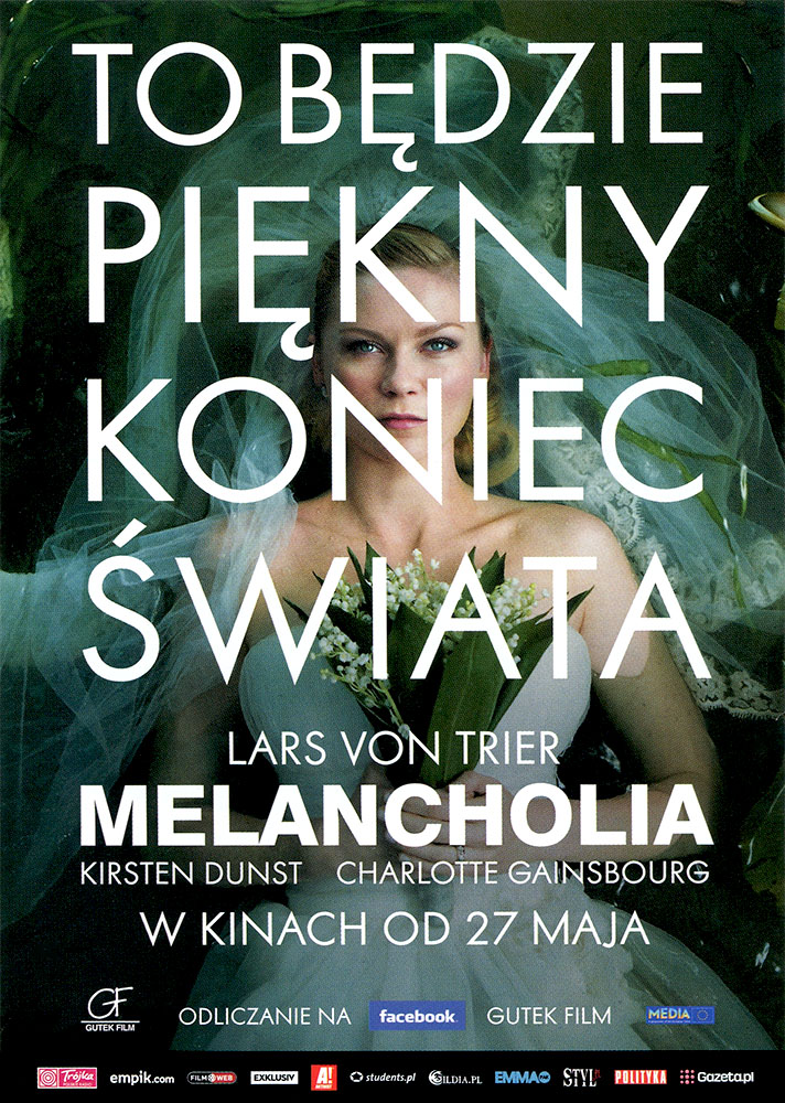 Ulotka filmu 'Melancholia (przód)'