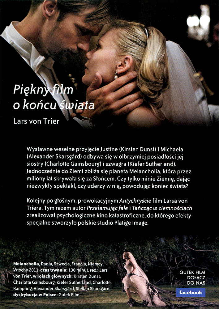 Ulotka filmu 'Melancholia (tył)'