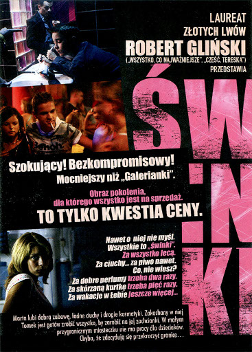 Tył ulotki filmu 'Świnki'