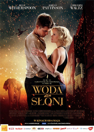 Przód ulotki filmu 'Woda Dla Słoni'