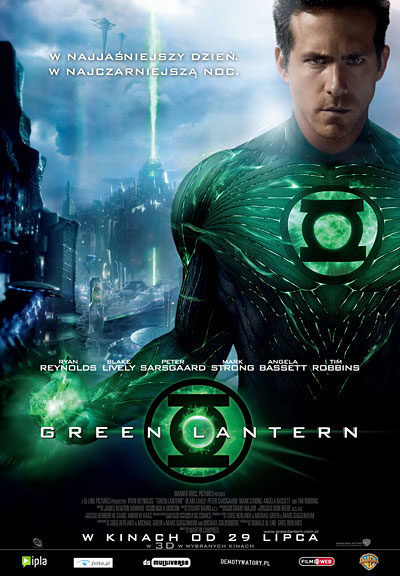 Polski plakat filmu 'Green Lantern'