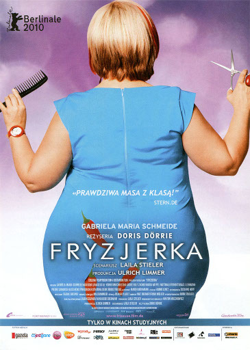 Przód ulotki filmu 'Fryzjerka'