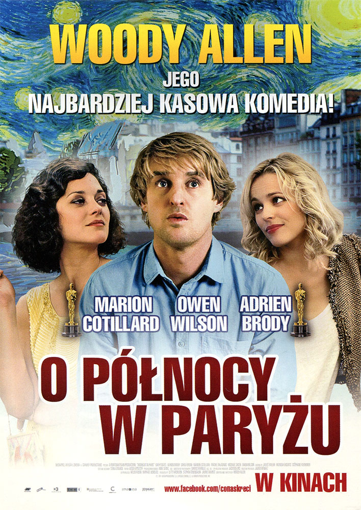 Ulotka filmu 'O Północy W Paryżu (przód)'