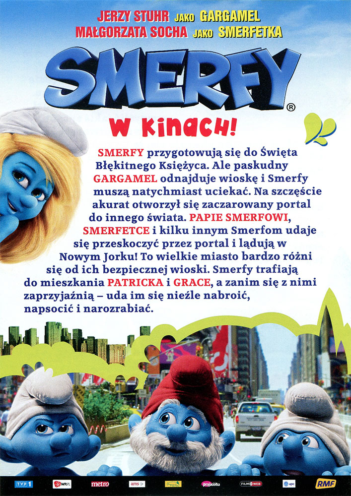 Ulotka filmu 'Smerfy (przód)'