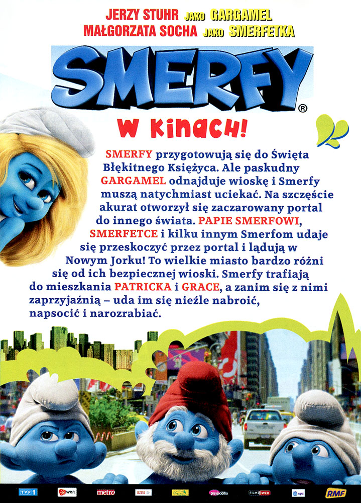 Ulotka filmu 'Smerfy (przód - wersja B)'