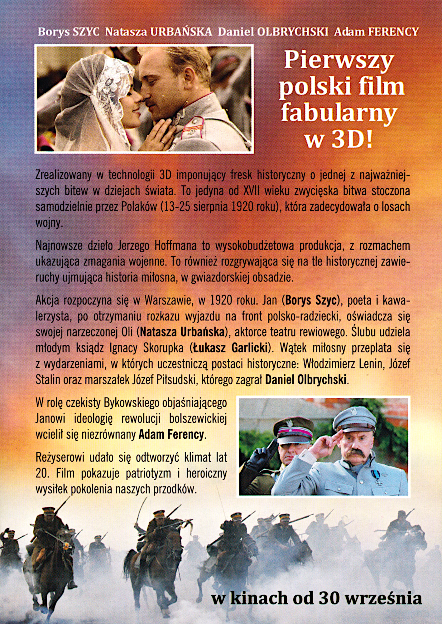 Ulotka filmu '1920 Bitwa Warszawska (tył)'