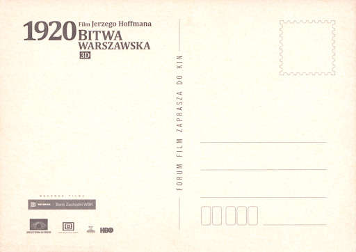 Tył ulotki filmu '1920 Bitwa Warszawska'