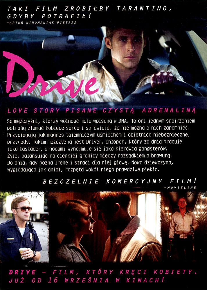 Ulotka filmu 'Drive (tył)'