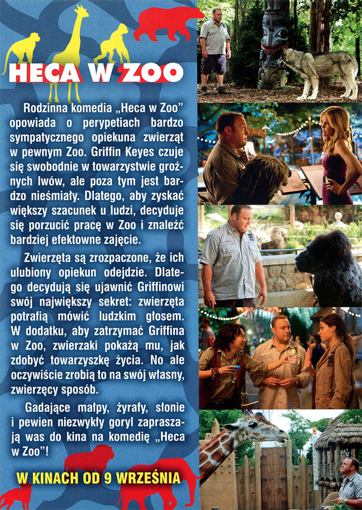 Ulotka filmu 'Heca W Zoo (tył)'