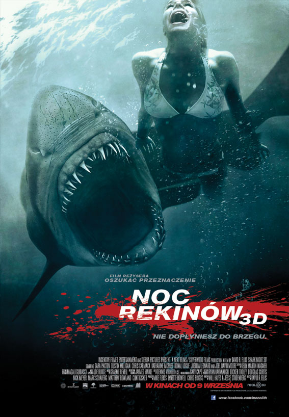 Polski plakat filmu 'Noc Rekinów'