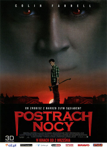 Przód ulotki filmu 'Postrach Nocy'