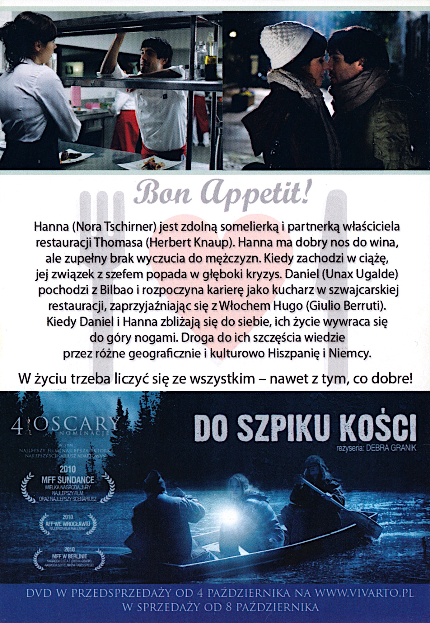 Ulotka filmu 'Bon Appétit (tył)'
