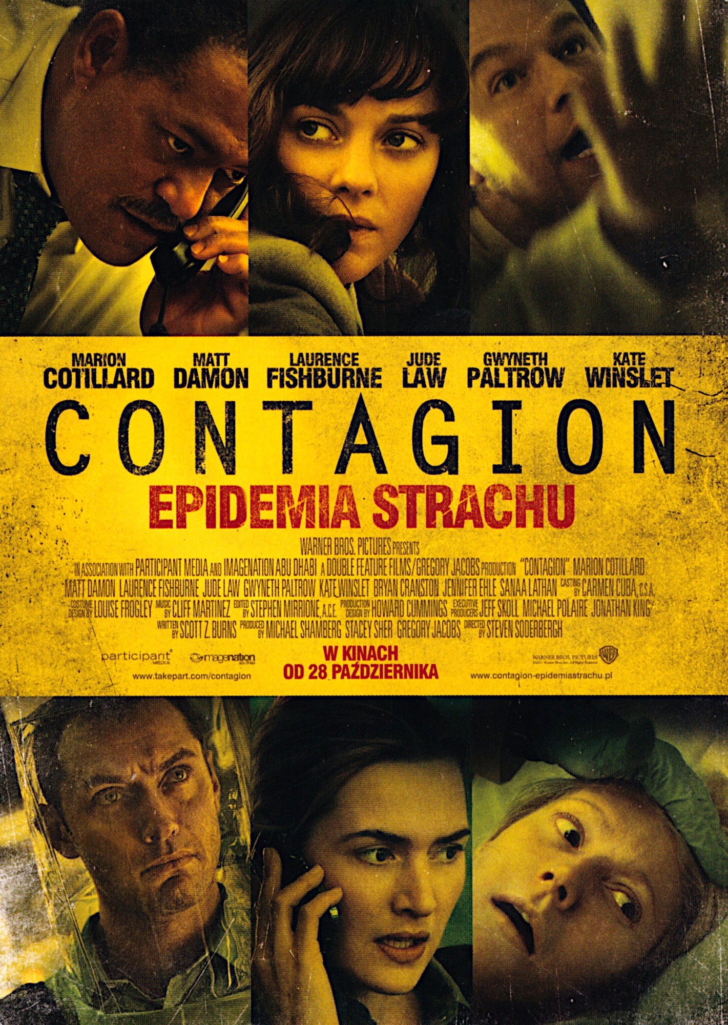Ulotka filmu 'Contagion - Epidemia Strachu (przód)'