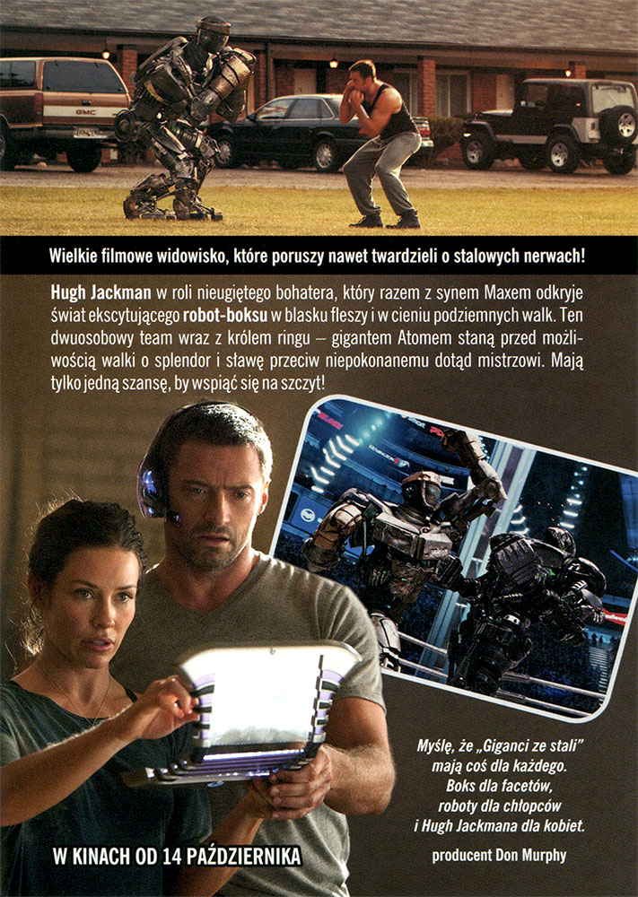 Ulotka filmu 'Giganci Ze Stali (tył)'