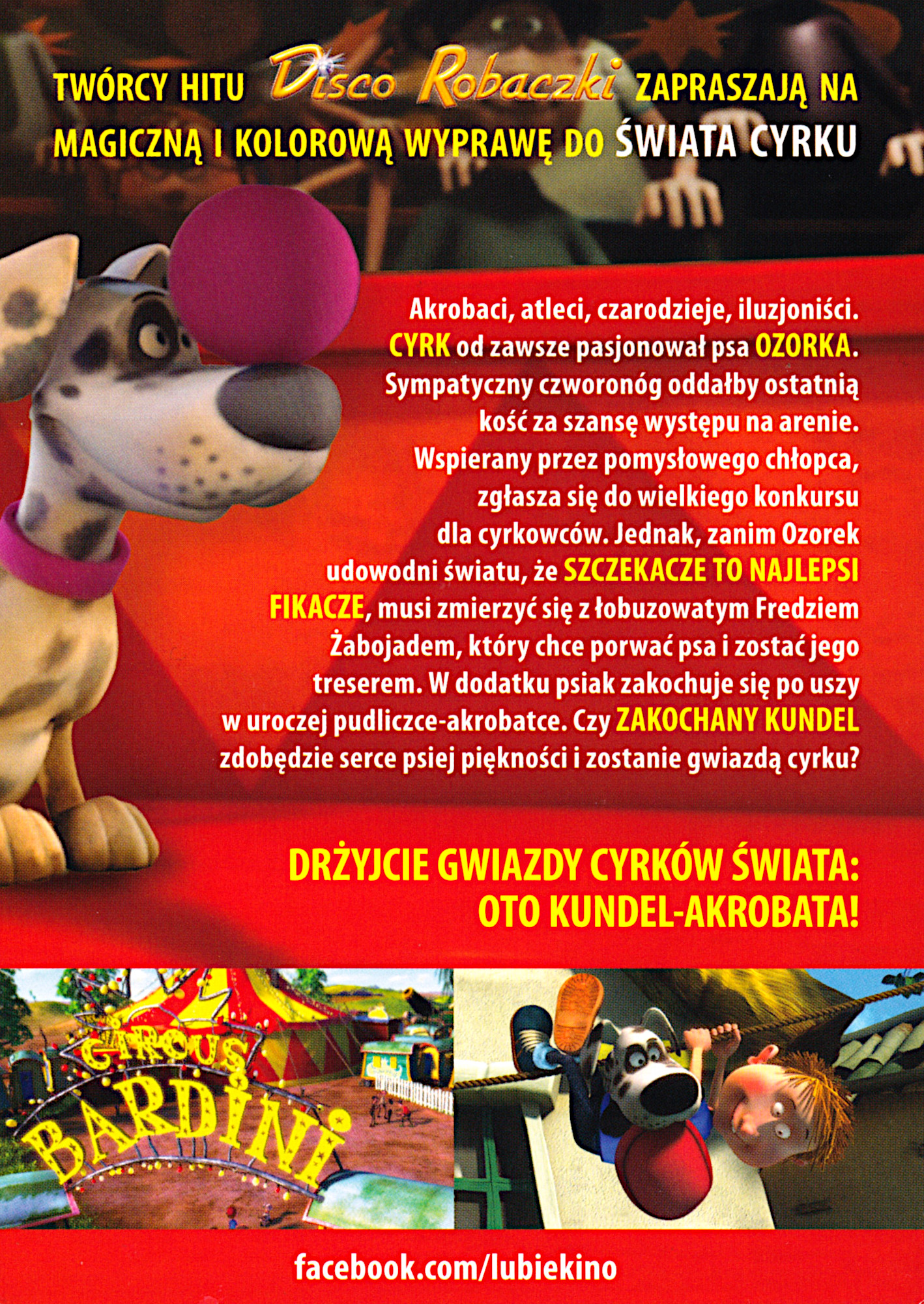 Ulotka filmu 'Ale Cyrk! (tył)'