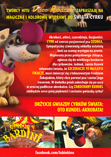 Tył ulotki filmu 'Ale Cyrk!'