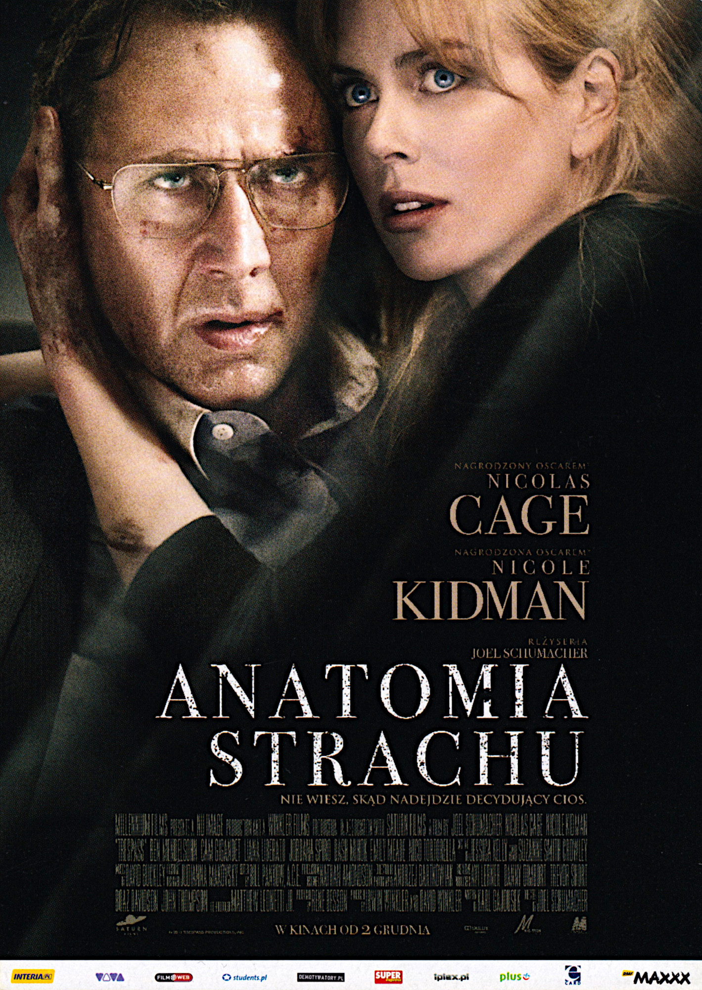 Ulotka filmu 'Anatomia Strachu (przód)'