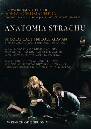 Tył ulotki filmu 'Anatomia Strachu'