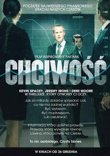 Tył ulotki filmu 'Chciwość'