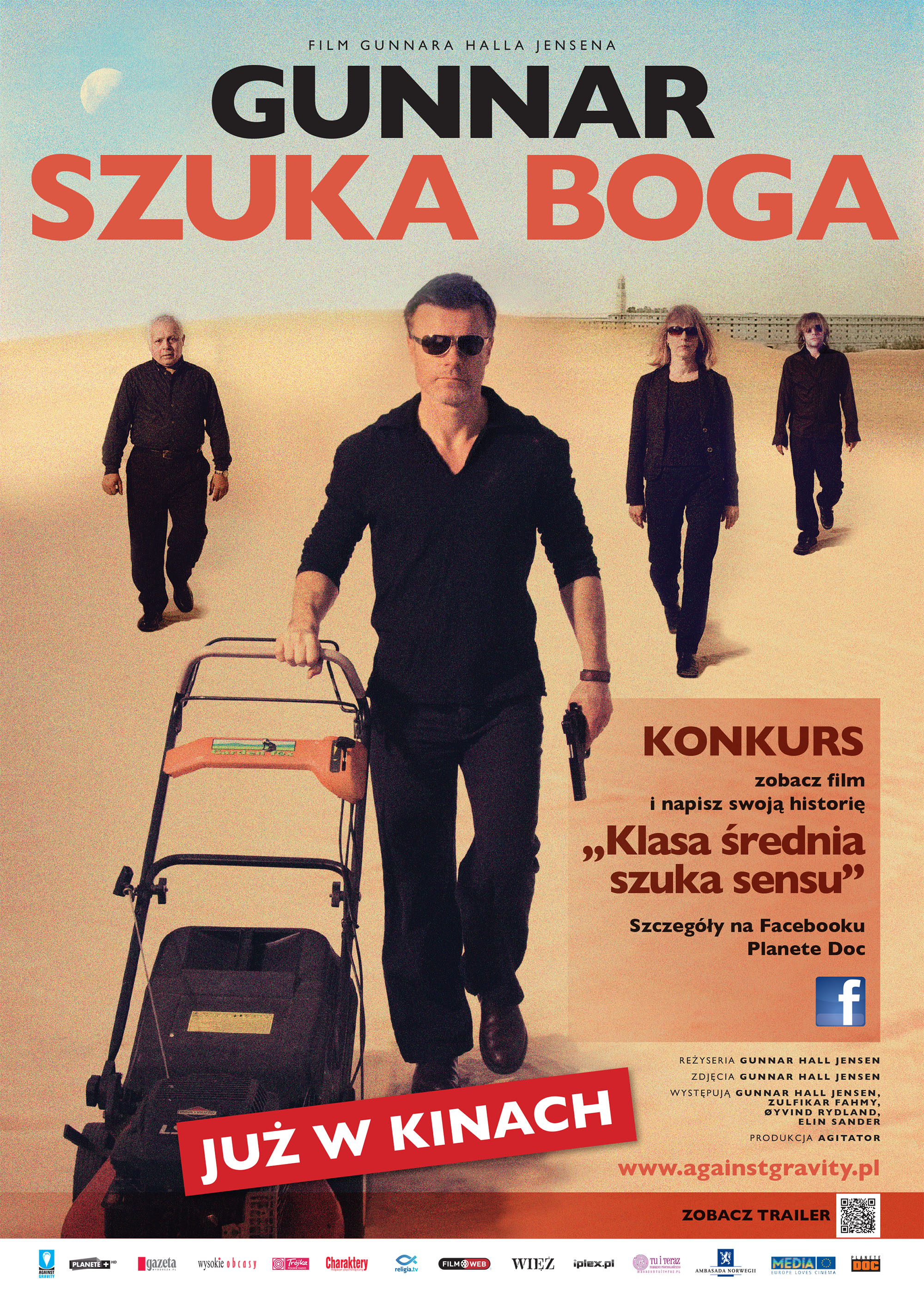 Polski plakat filmu 'Gunnar Szuka Boga'