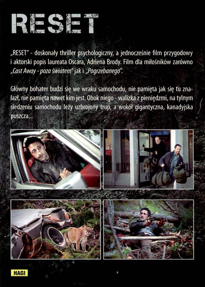 Ulotka filmu 'Reset (tył)'