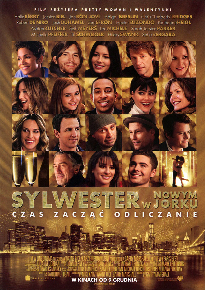Ulotka filmu 'Sylwester W Nowym Jorku (przód)'