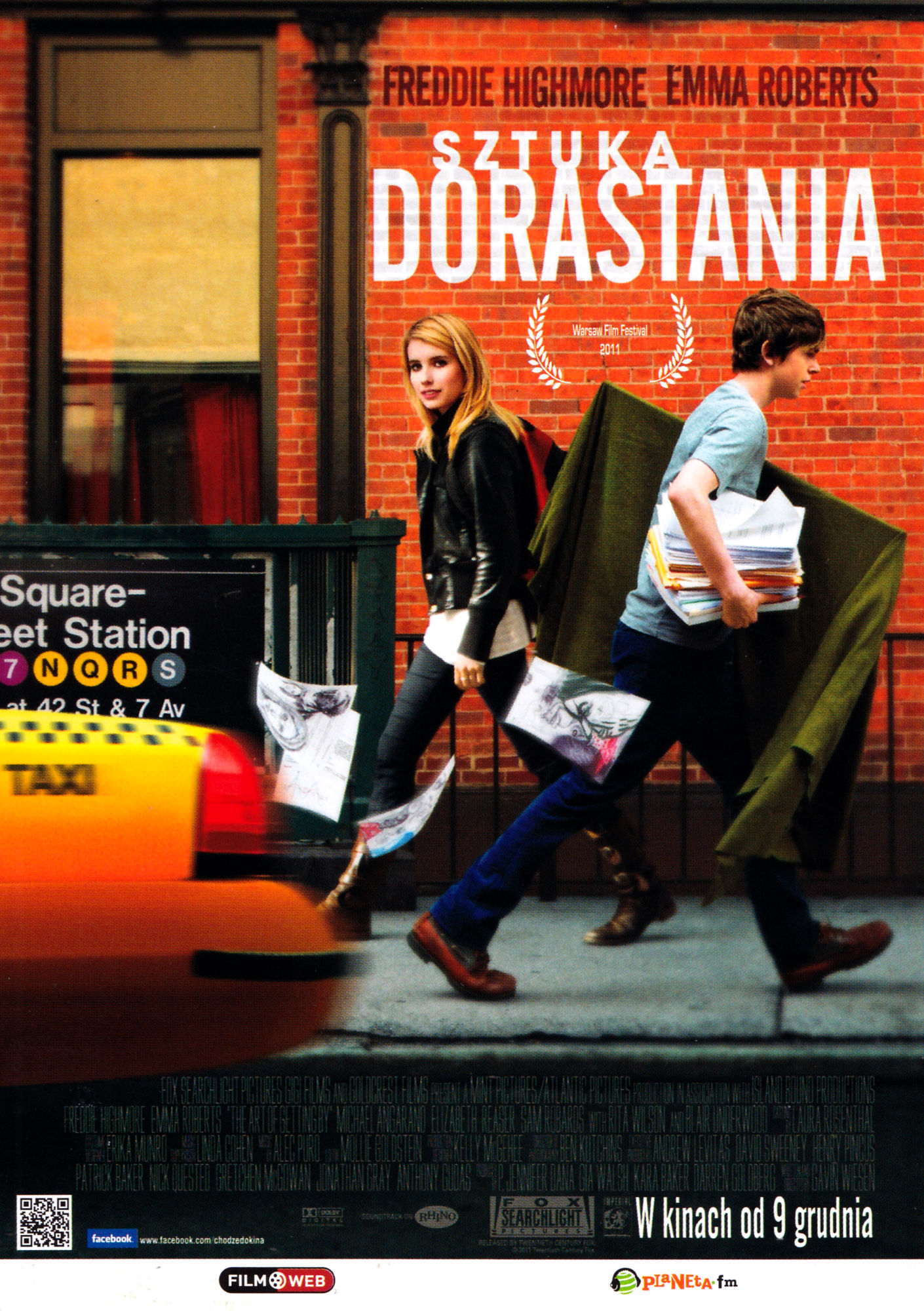Ulotka filmu 'Sztuka Dorastania (przód)'