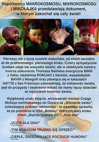 Tył ulotki filmu 'Bobasy'