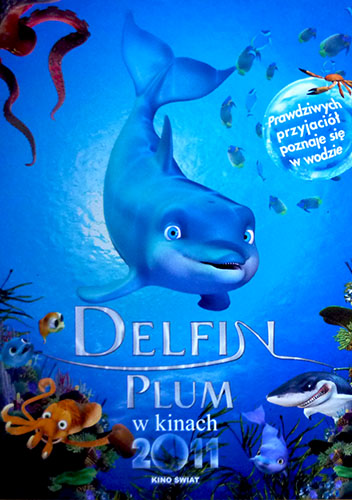 Przód ulotki filmu 'Delfin Plum'