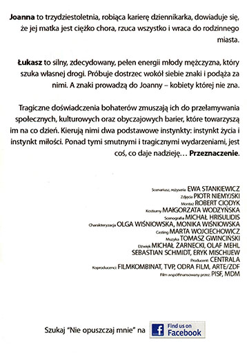 Tył ulotki filmu 'Nie Opuszczaj Mnie'
