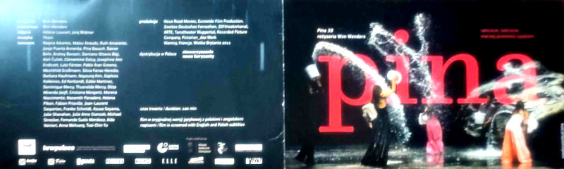 Przód ulotki filmu 'Pina'
