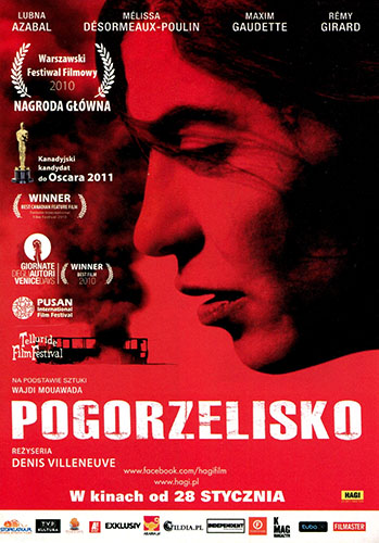 Przód ulotki filmu 'Pogorzelisko'
