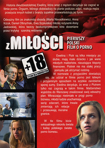 Tył ulotki filmu 'Z Miłości'