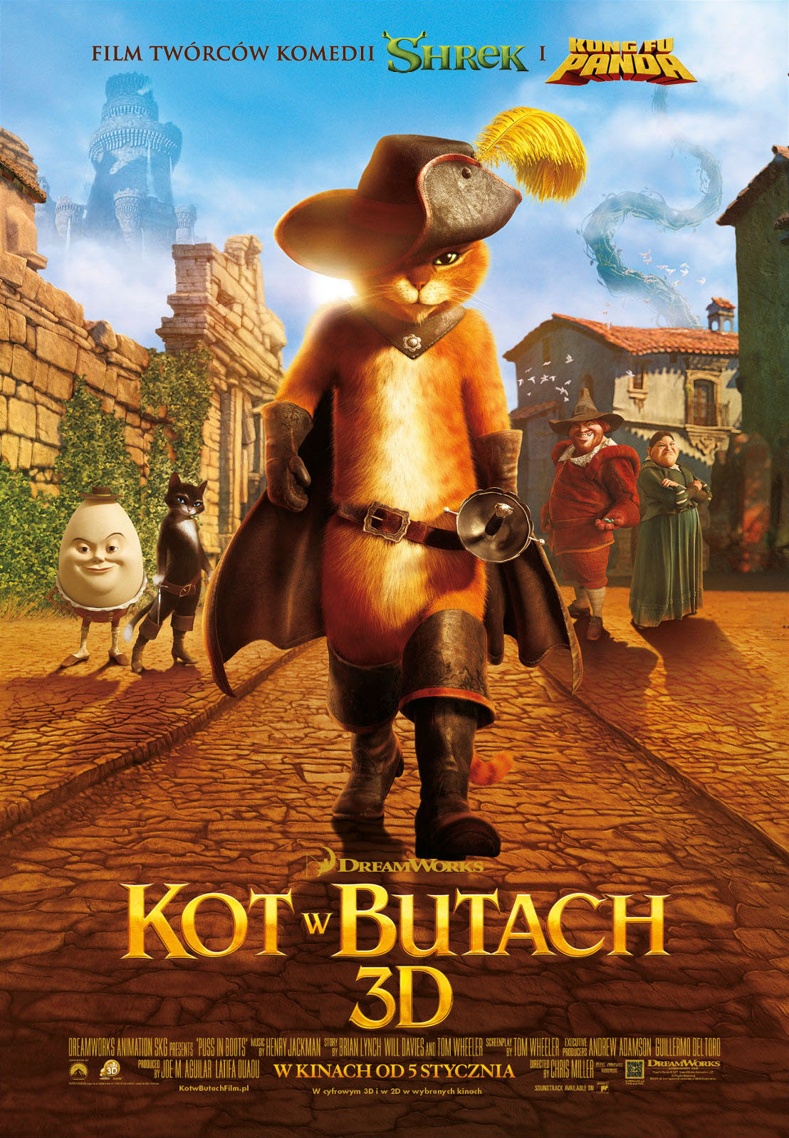 Polski plakat filmu 'Kot W Butach'