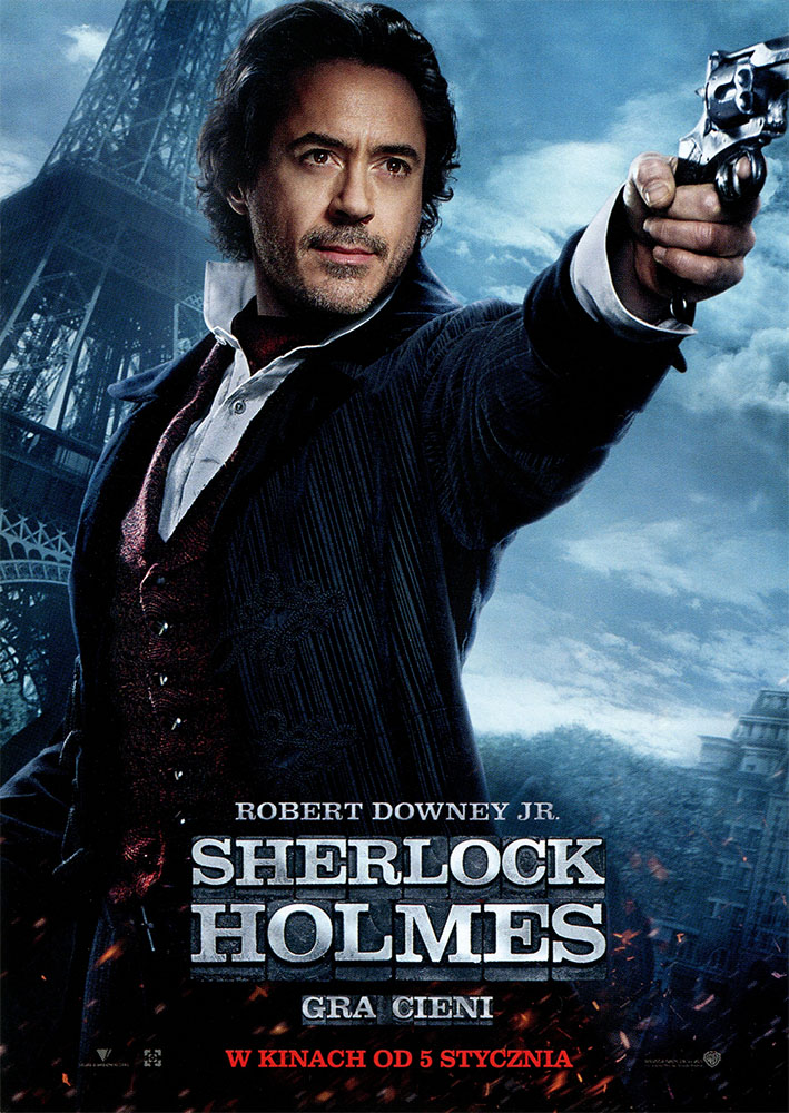 Ulotka filmu 'Sherlock Holmes: Gra Cieni (przód)'