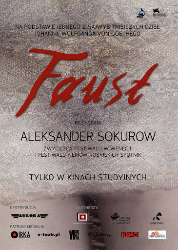 Przód ulotki filmu 'Faust'