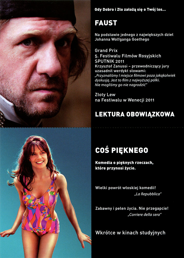 Ulotka filmu 'Faust (tył)'