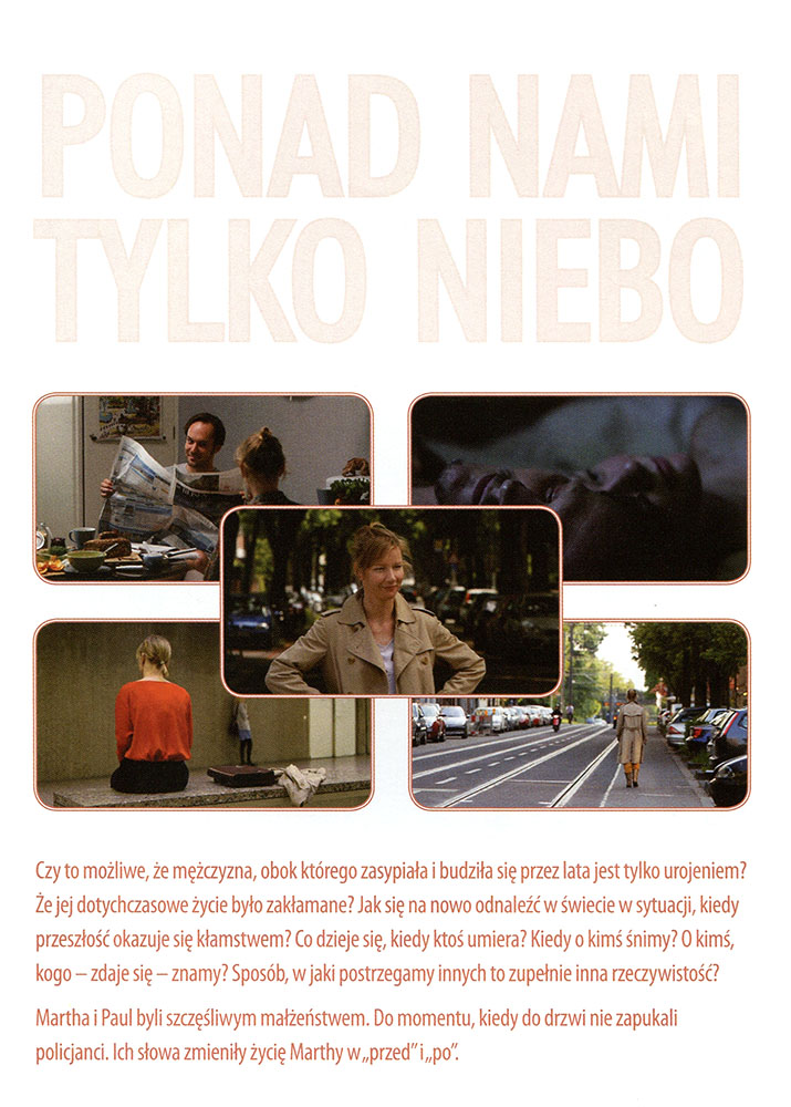 Ulotka filmu 'Ponad Nami Tylko Niebo (tył)'