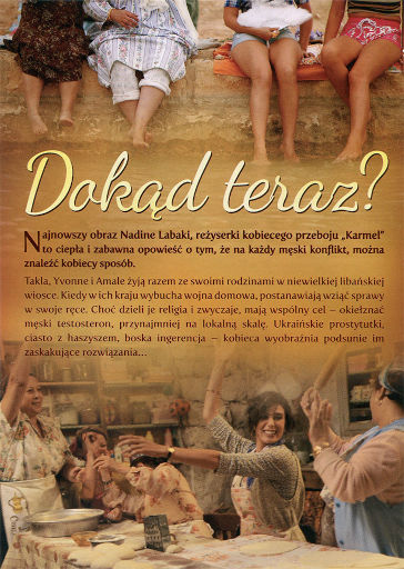 Tył ulotki filmu 'Dokąd Teraz?'