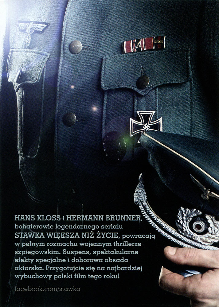 Ulotka filmu 'Hans Kloss. Stawka Większa Niż Śmierć (tył)'