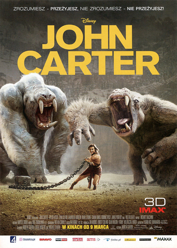 Ulotka filmu 'John Carter (przód)'