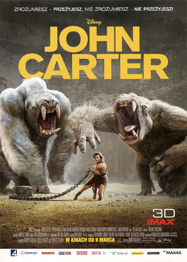 Przód ulotki filmu 'John Carter'