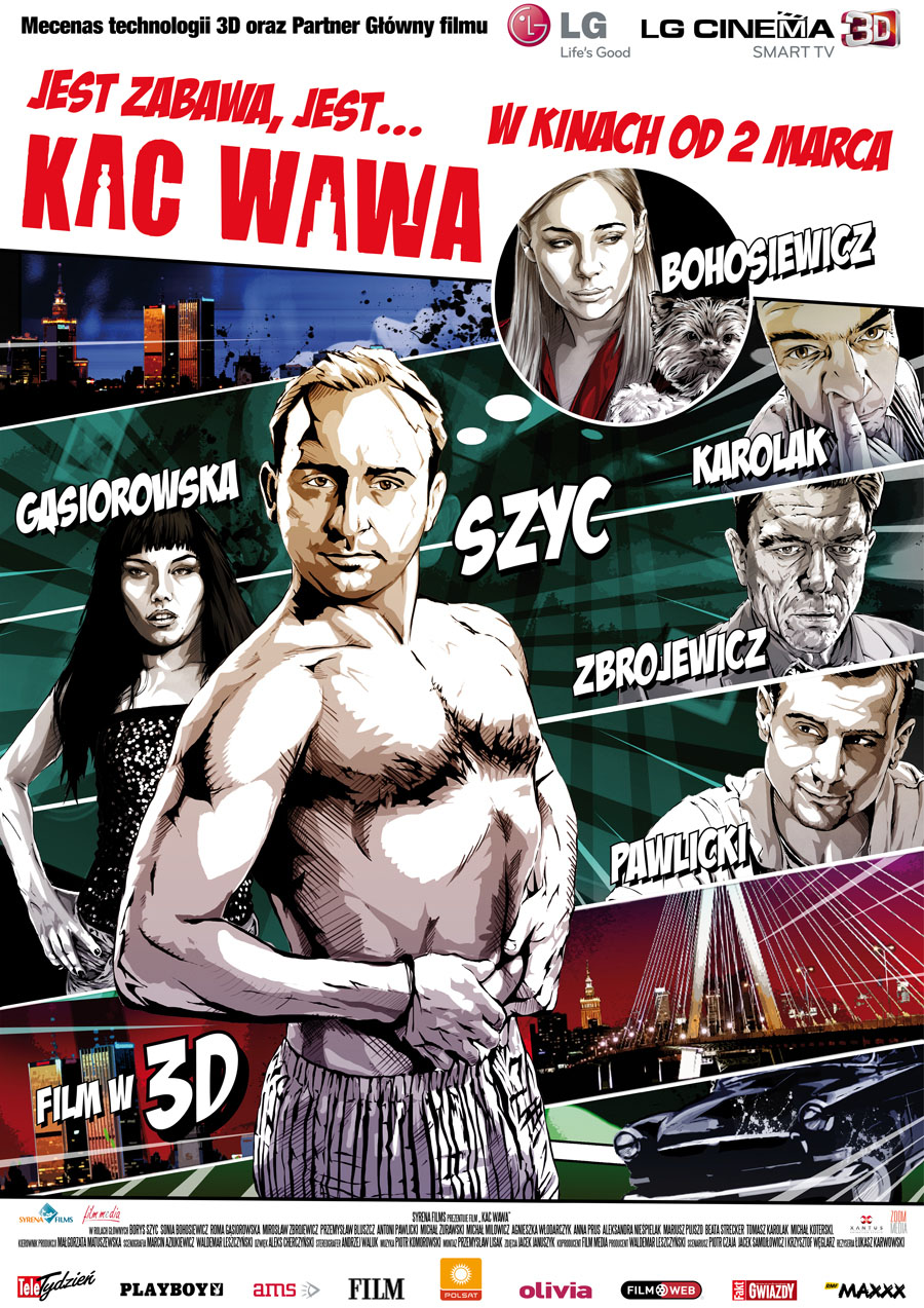 Polski plakat filmu 'Kac Wawa'