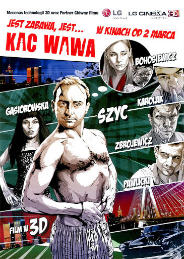 Przód ulotki filmu 'Kac Wawa'