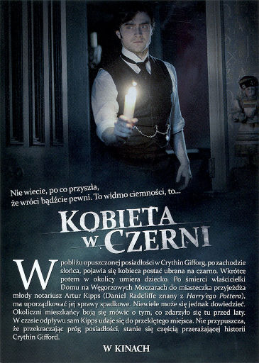 Tył ulotki filmu 'Kobieta W Czerni'