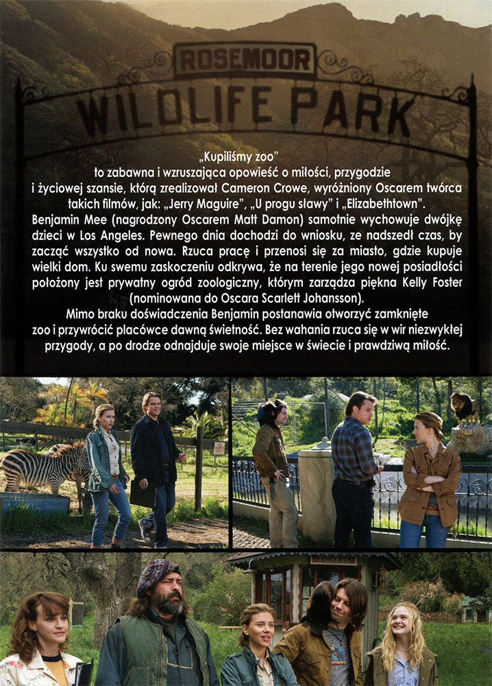 Ulotka filmu 'Kupiliśmy Zoo (tył)'