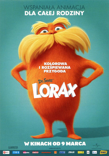 Przód ulotki filmu 'Lorax'