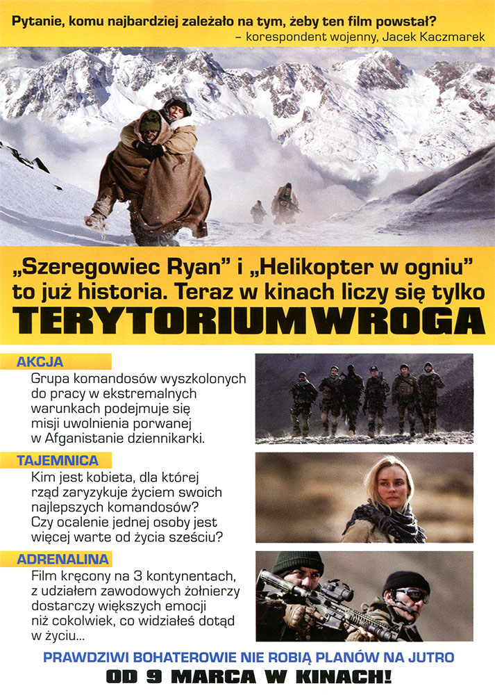 Ulotka filmu 'Terytorium Wroga (tył)'