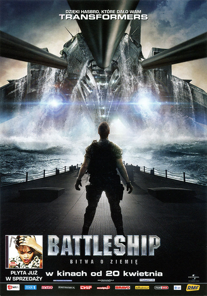 Ulotka filmu 'Battleship: Bitwa O Ziemię (przód)'